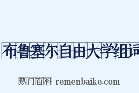 布鲁塞尔自由大学组词是什么意思的图片